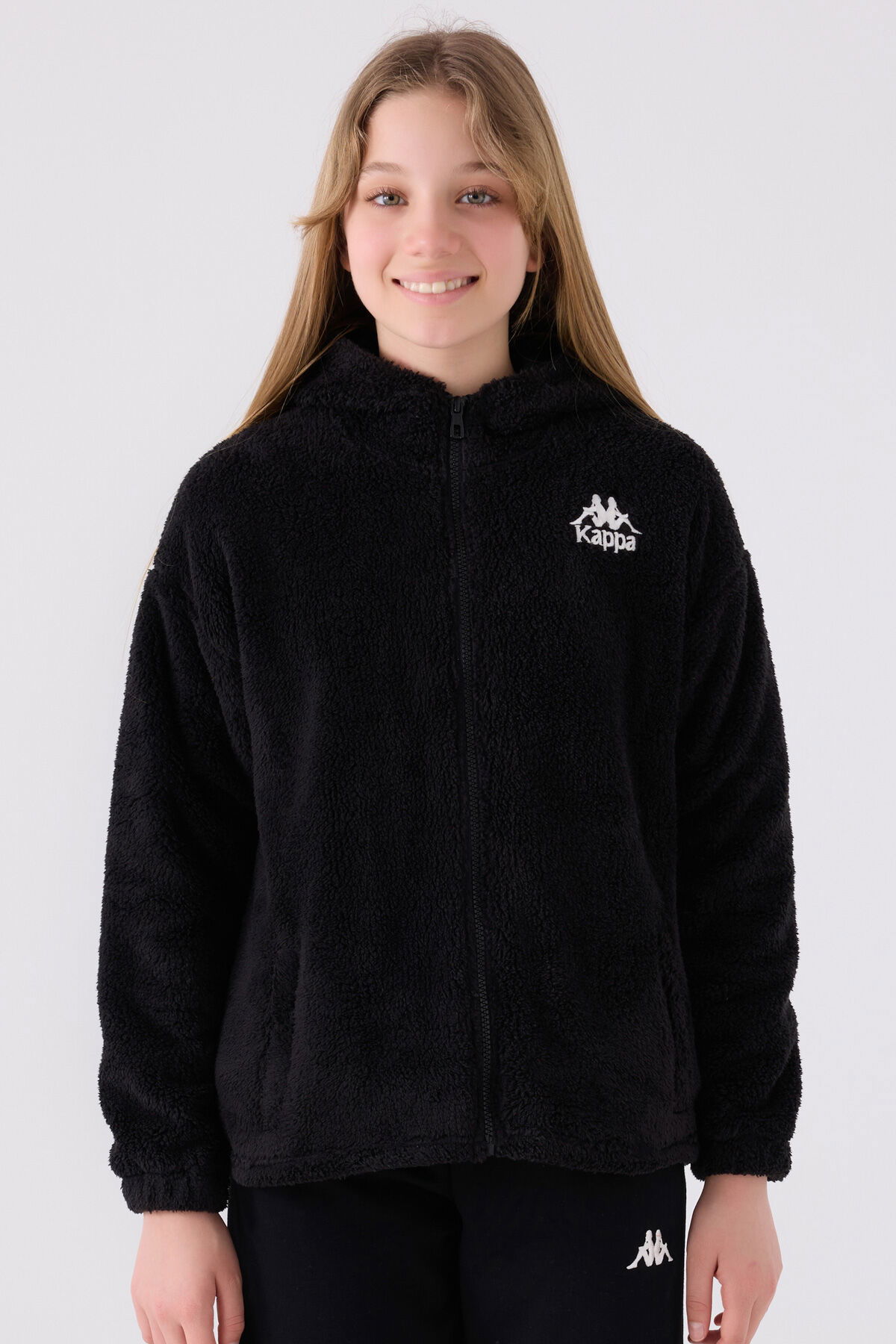 Kappa - Kappa Kız Çocuk Siyah Hırka