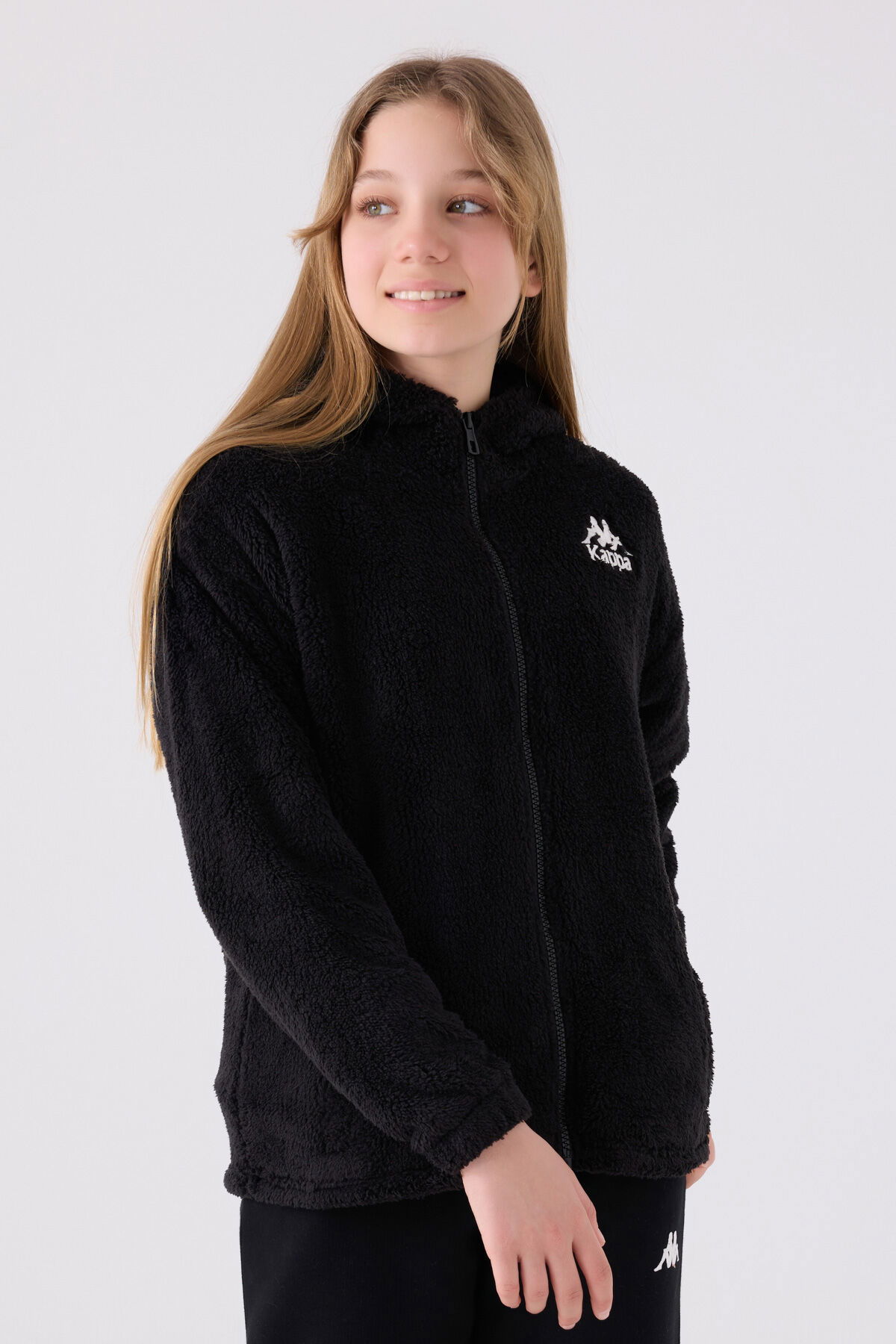 Kappa - Kappa Kız Çocuk Siyah Hırka (1)