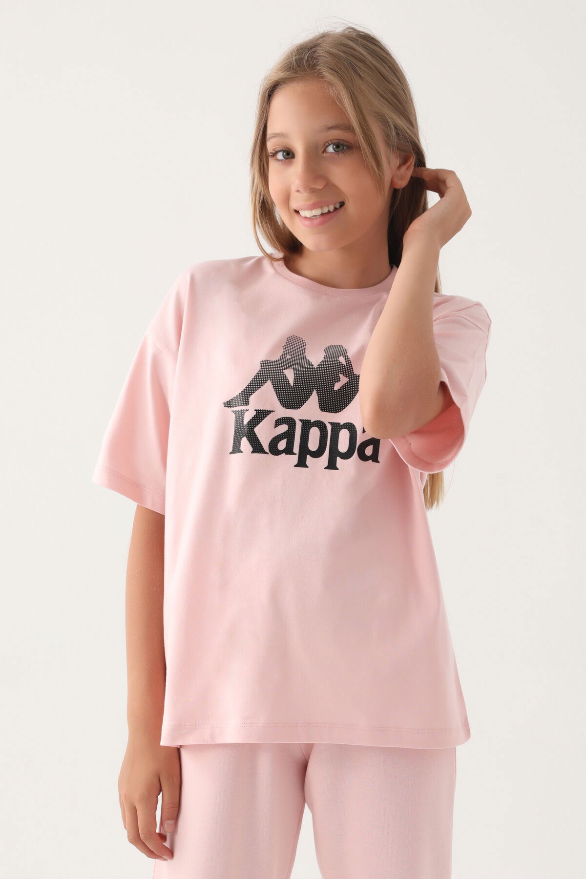 Kappa - Kappa Pudra Baskı Detay Kız Çocuk T-Shirt (1) Kappa - Kappa Pudra Baskı Detay Kız Çocuk T-Shirt (1)