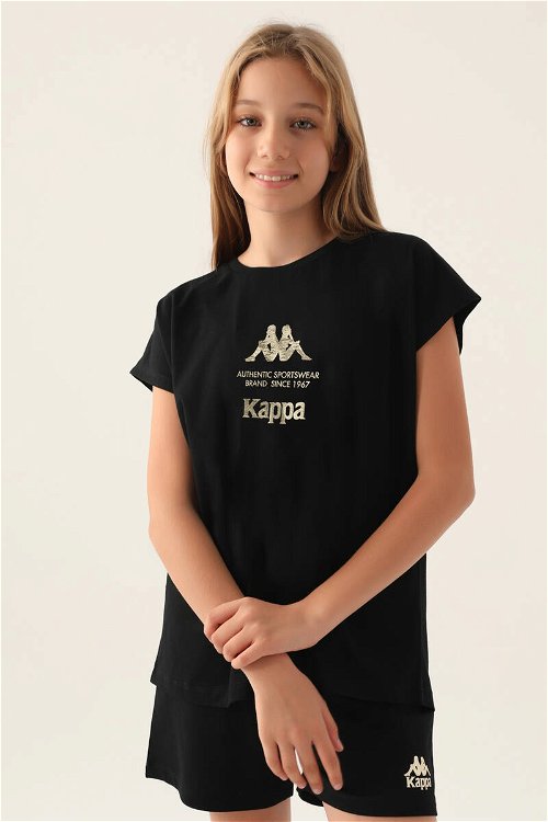 Kappa Authentic Siyah Kız Çocuk T-Shirt