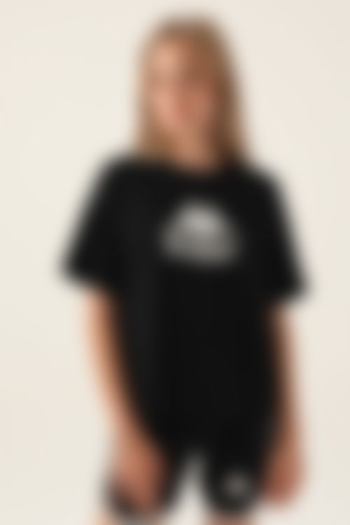 Kappa - Kappa Detailed Siyah Kız Çocuk T-Shirt