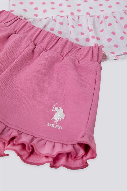 U.S. Polo Assn Sweet Candy Pinks Pembe Bebek Tshirt Takım
