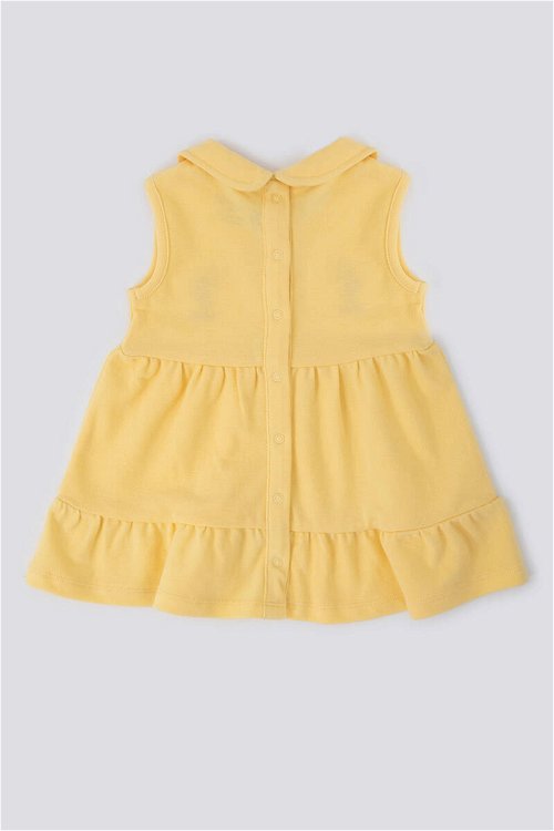 U.S. Polo Assn Weaving A Frill Skirt Açık Sarı Bebek Elbise