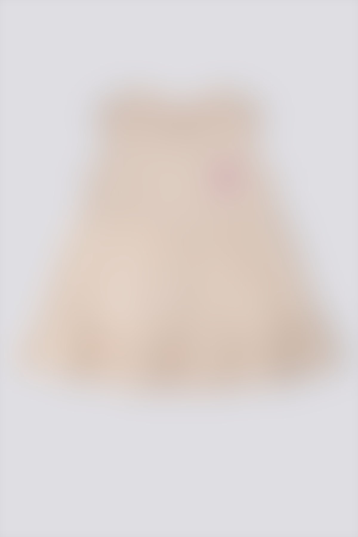 U.S. Polo Assn Bebek - U.S. Polo Assn Weaving A Frill Skirt Bej Bebek Elbise
