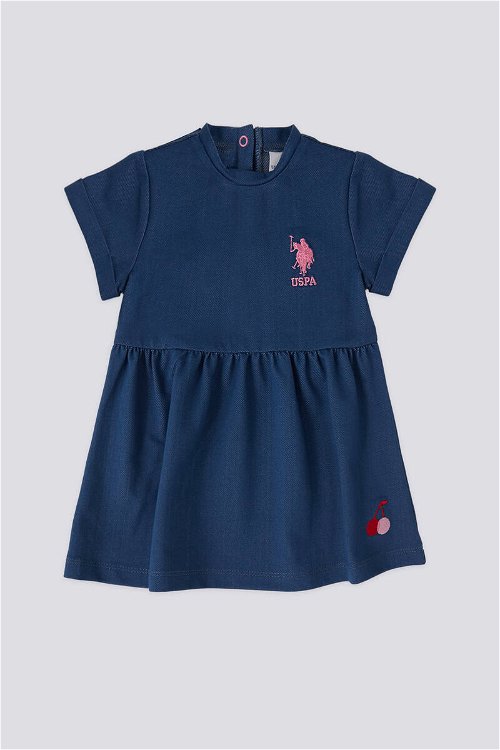 U.S. Polo Assn. Kız Bebek Lacivert Elbise