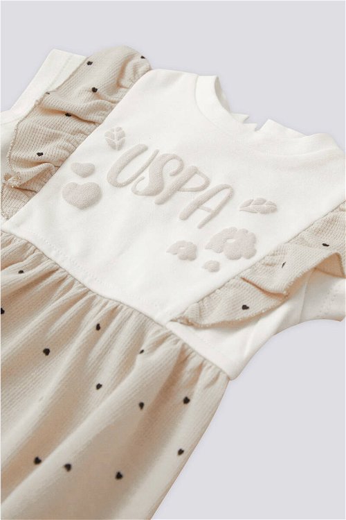 U.S. Polo Assn. Kız Bebek Taş Elbise