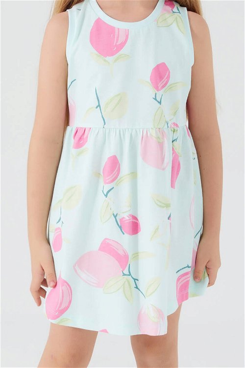 Rolypoly Lemon Branch Koyu Krem Kız Çocuk Elbise