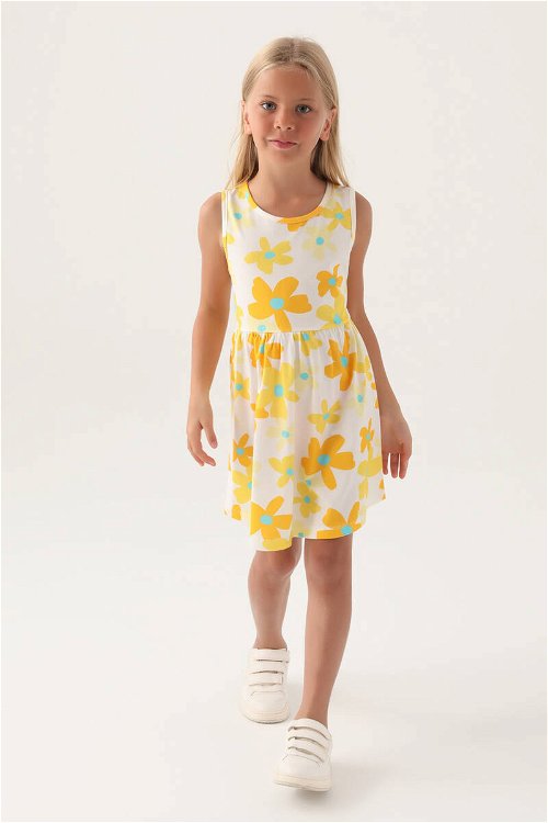 Rolypoly Kız Çocuk Sarı Elbise