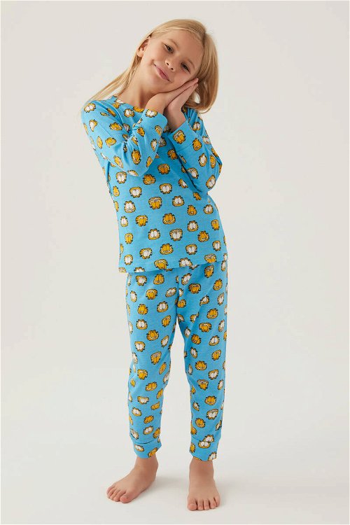 Rolypoly Açık Mavi Kız Çocuk Pijama Takımı