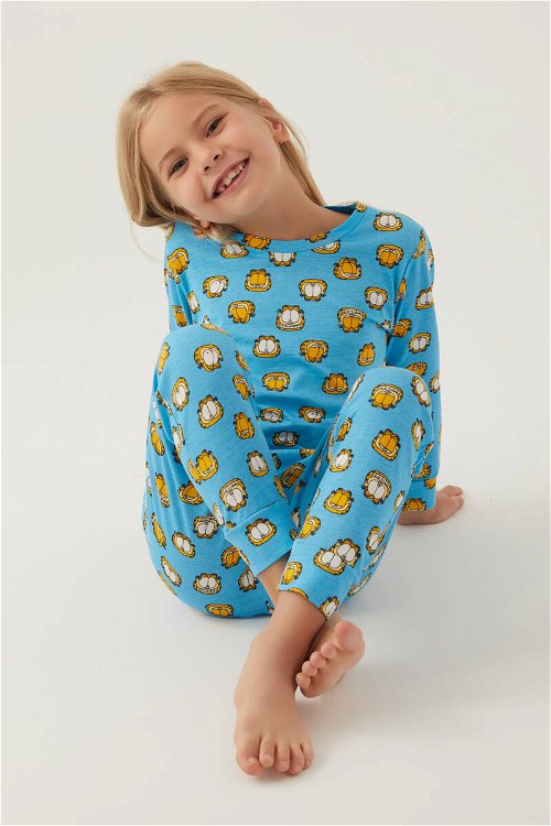 Rolypoly Açık Mavi Kız Çocuk Pijama Takımı