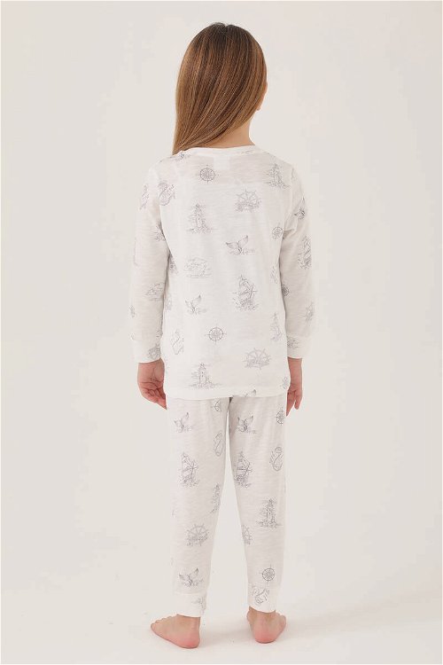 Rolypoly Kız Çocuk Krem Pijama Takımı