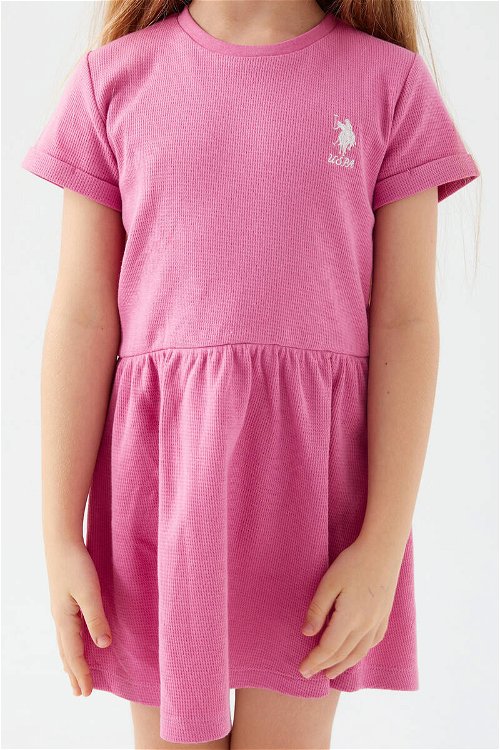 U.S. Polo Assn Frilly Pink Fuşya Kız Çocuk Gecelik
