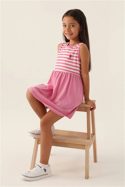 U.S. Polo Assn Lisanslı Dress Mor Kız Çocuk Gecelik