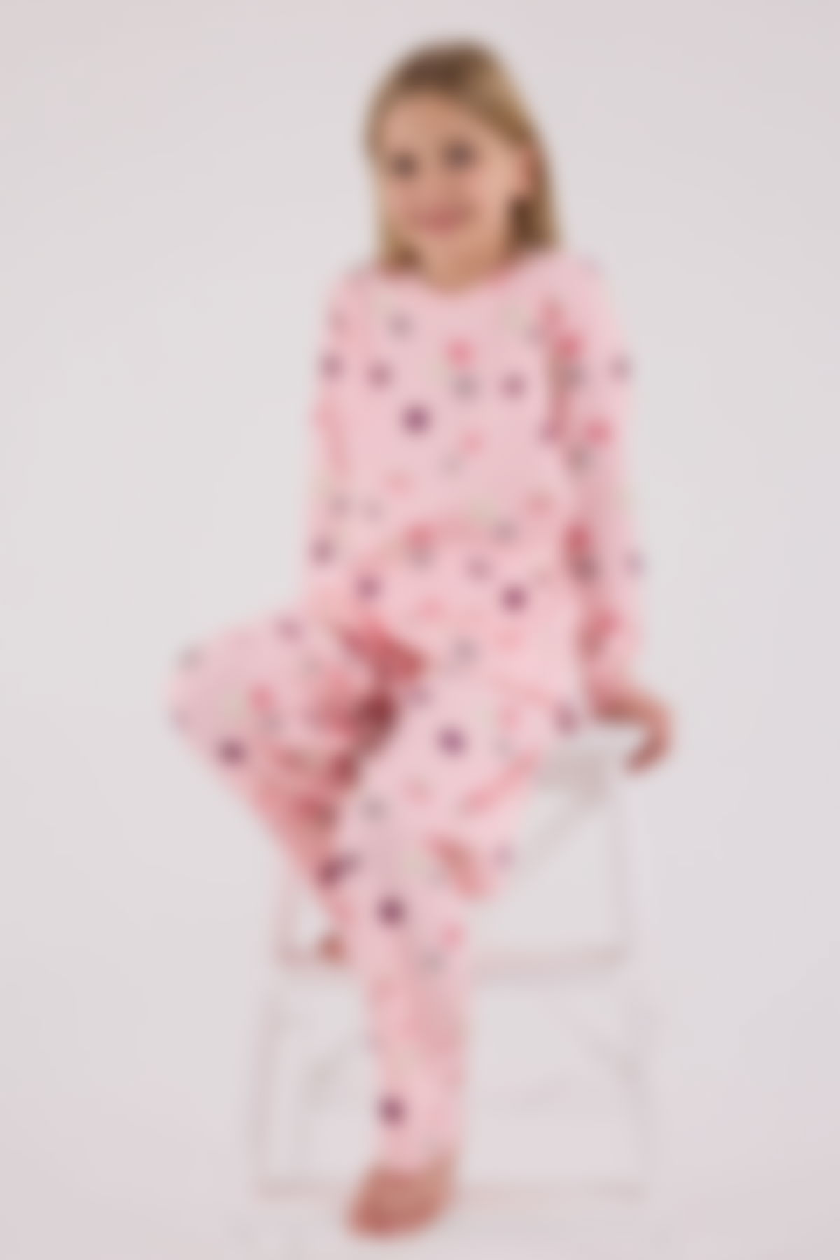 Rolypoly - Rolypoly Kız Çocuk Pembe Pijama Takımı