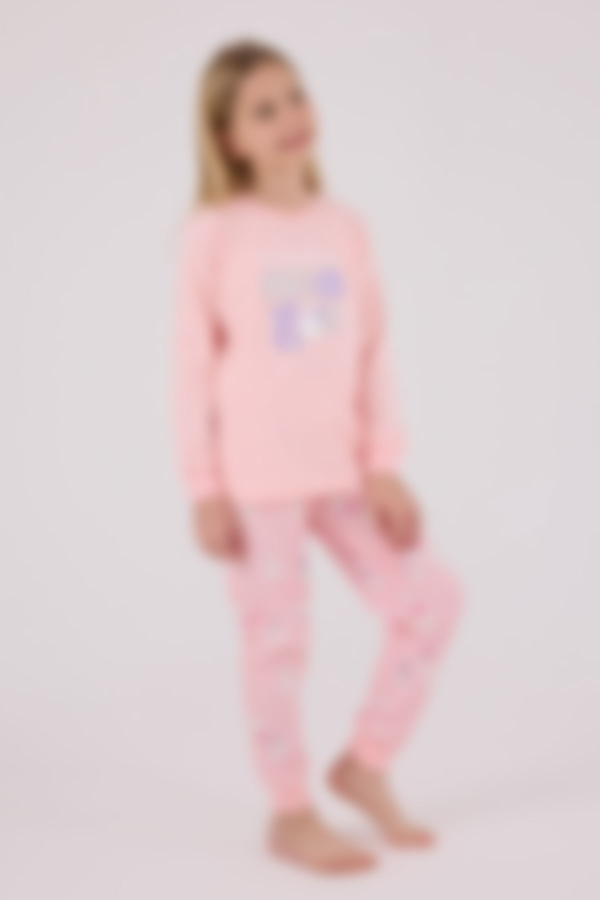 Rolypoly - Rolypoly Kız Çocuk Pembe Pijama Takımı