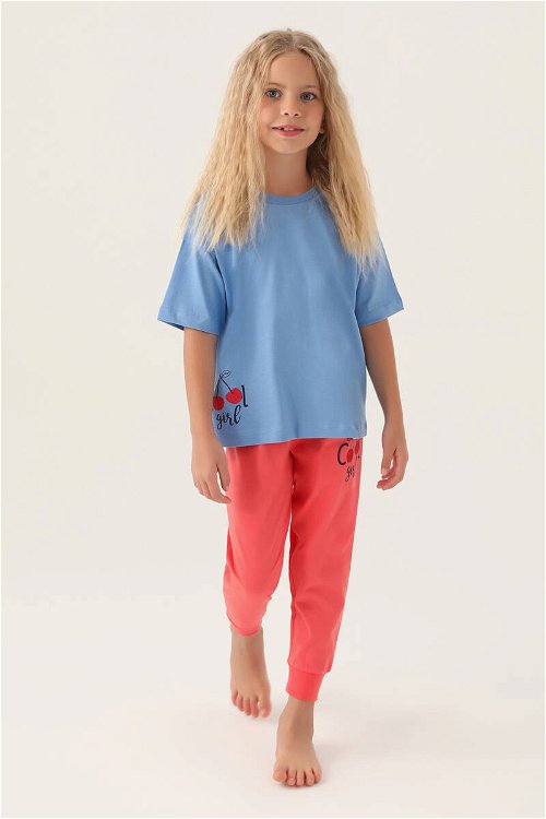 RolyPoly Cool Girl İndigo Kız Çocuk Pijama Takımı
