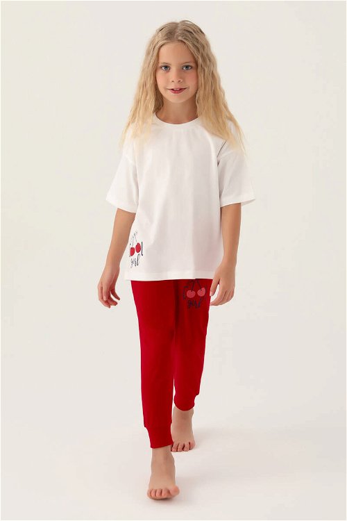 RolyPoly Cool Girl Krem Kız Çocuk Pijama Takımı