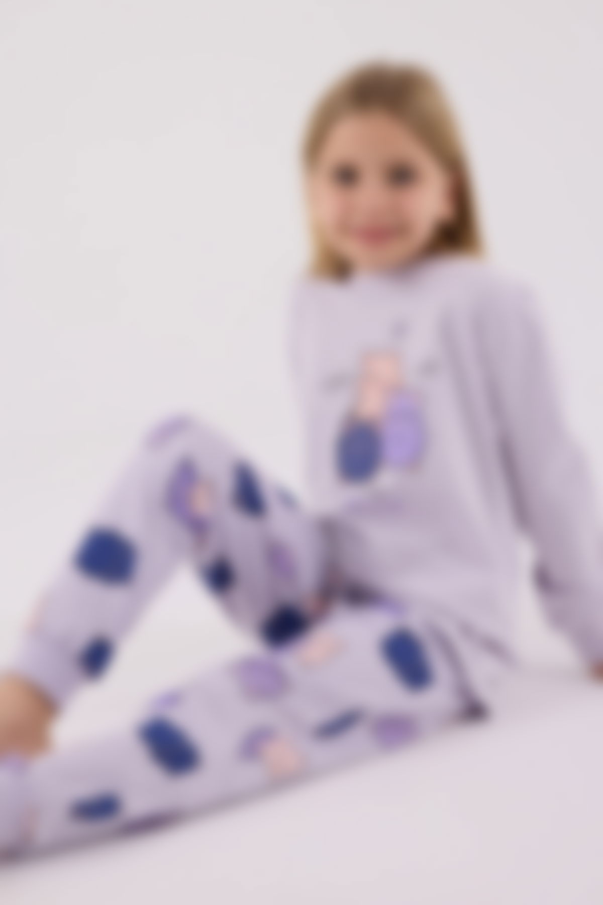 Rolypoly - Rolypoly Kız Çocuk Mor Pijama Takımı