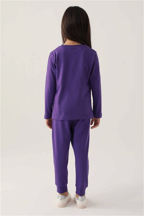 U.s Polo Asnn Kız Çocuk Mor Pijama Takımı
