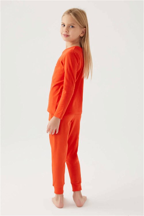 U.s Polo Asnn Kız Çocuk Nar Çiçeği Pijama Takımı