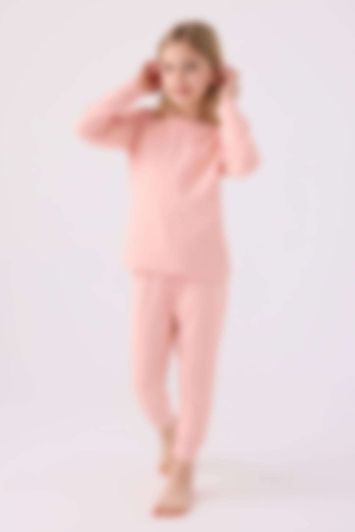 U.S. Polo Assn - U.S. Polo Assn Kız Çocuk Pembe Pijama Takımı