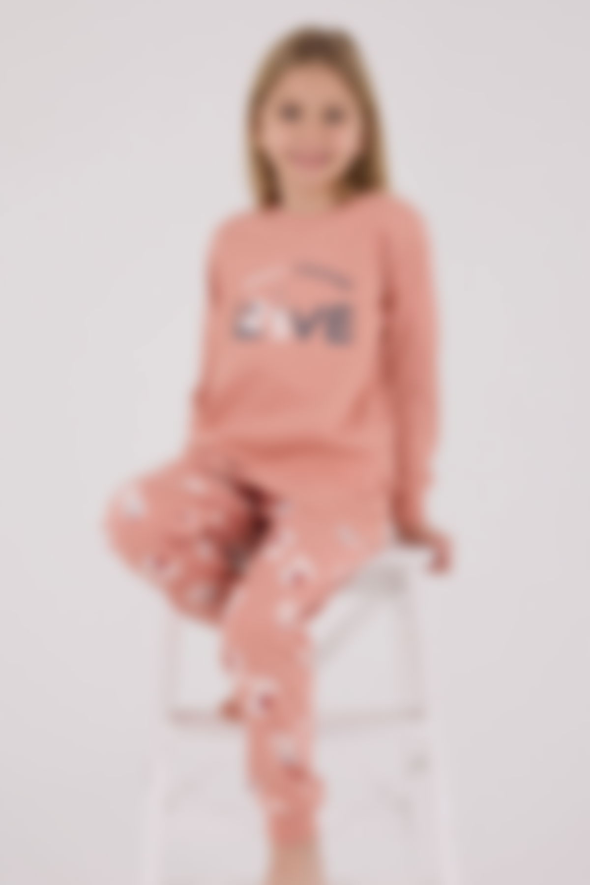 Rolypoly - Rolypoly Kız Çocuk Pembe Pijama Takımı