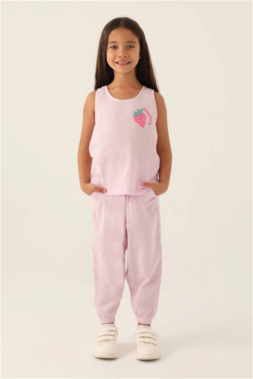 RolyPoly Zero Arm Mor Kız Çocuk Pijama Takımı