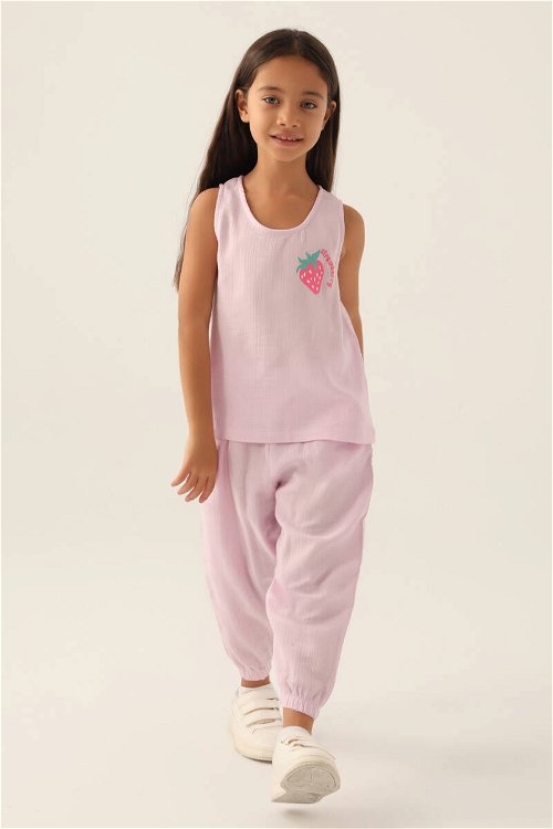 RolyPoly Zero Arm Mor Kız Çocuk Pijama Takımı