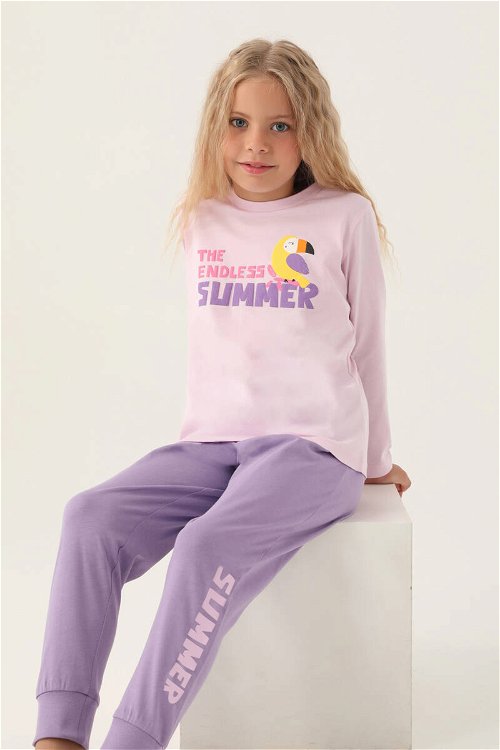 RolyPoly Endless Mor Kız Çocuk Pijama Takımı