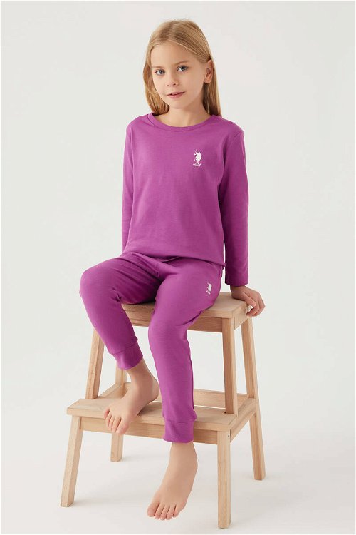 U.s Polo Asnn Kız Çocuk Violet Pijama Takımı