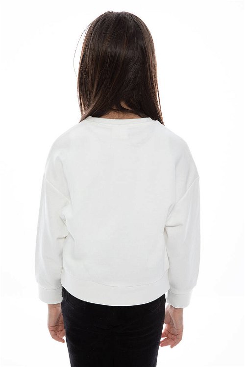 Rolypoly Kız Çocuk Beyaz Sweatshirt