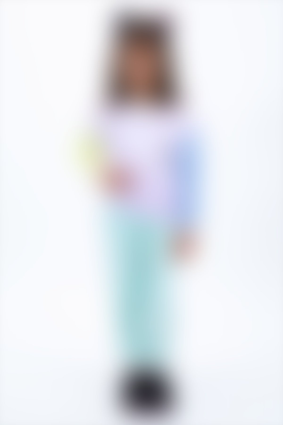U.S. Polo Assn - U.S. Polo Assn Açık Lila Renkli Bloklu Kız Çocuk İkili Takım