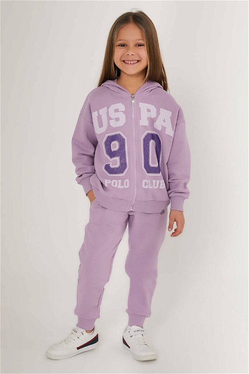 U.S. Polo Assn Candy Lila Kız Çocuk Eşofman Takımı
