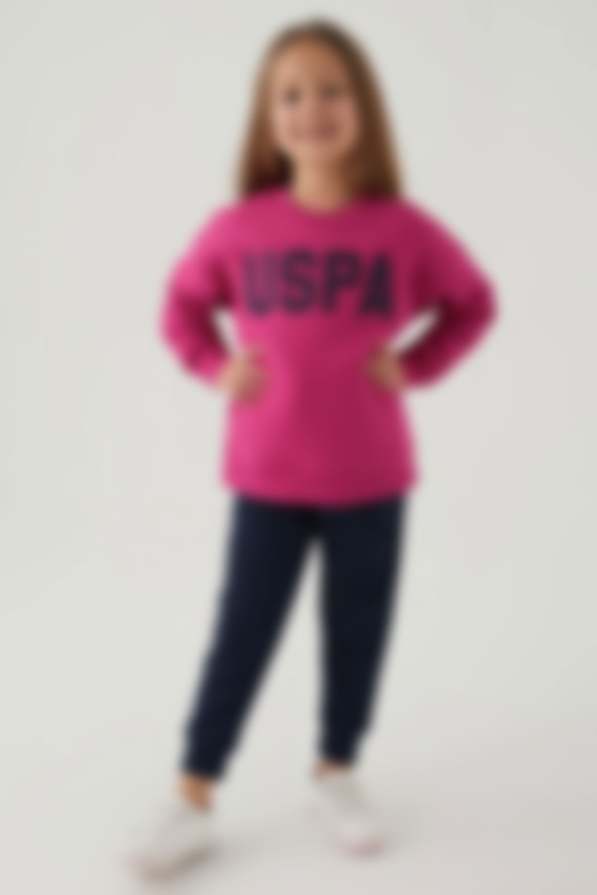 U.S. Polo Assn - U.S. Polo Assn Nature Pembe Kız Çocuk Eşofman Takımı
