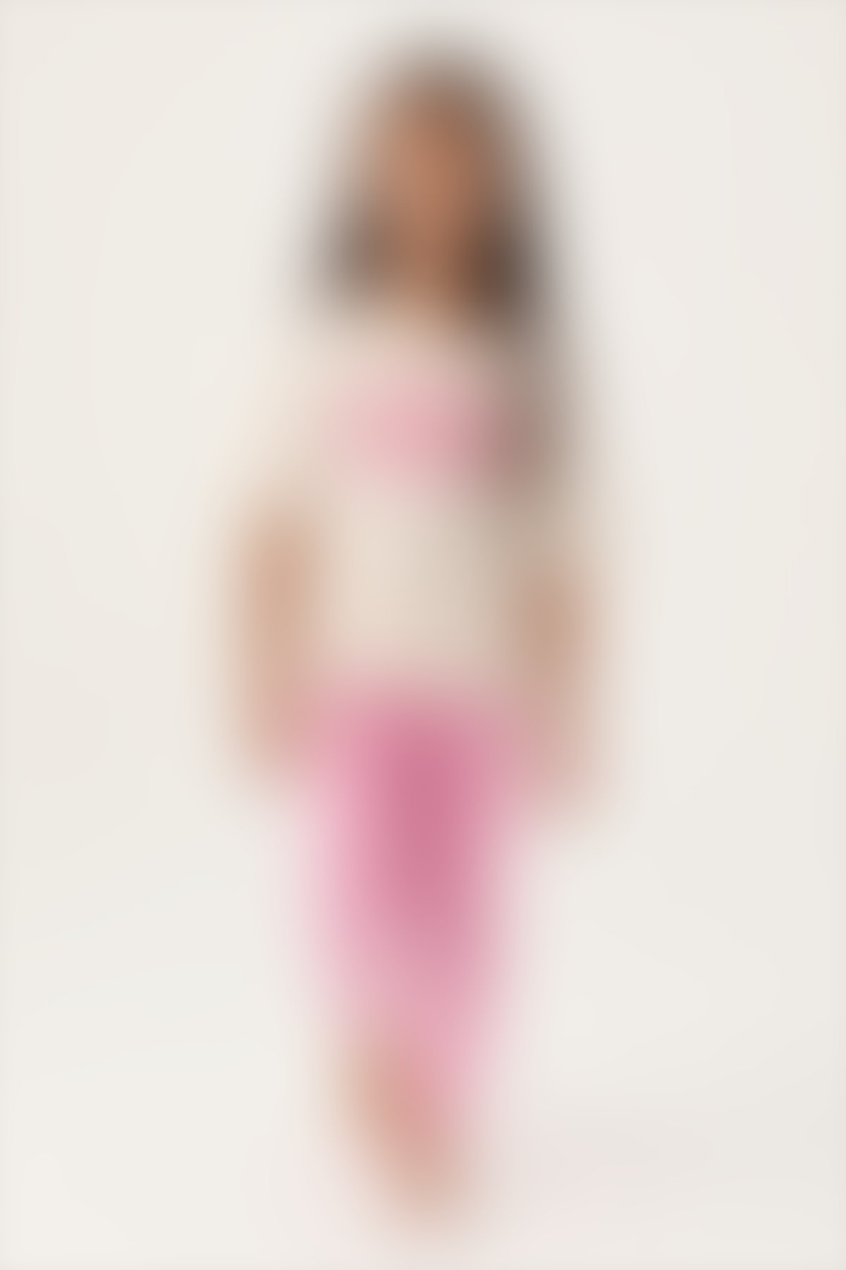 U.S. Polo Assn - U.S. Polo Assn Lisanslı Daisy Bej Kız Çocuk Pijama Takımı