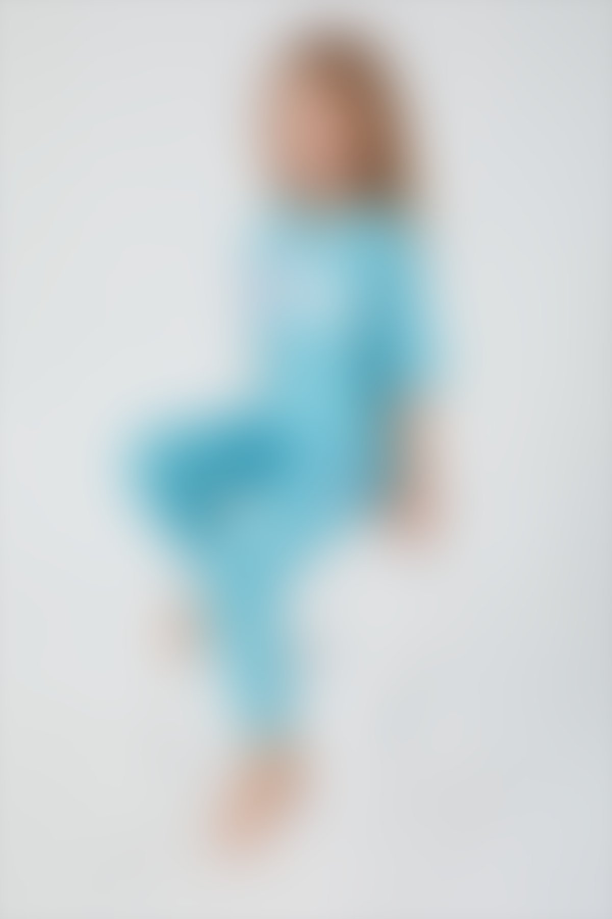 U.S. Polo Assn - U.S. Polo Assn Sea Blue Turkuaz Kız Çocuk Kısa Kol Eşofman Takım
