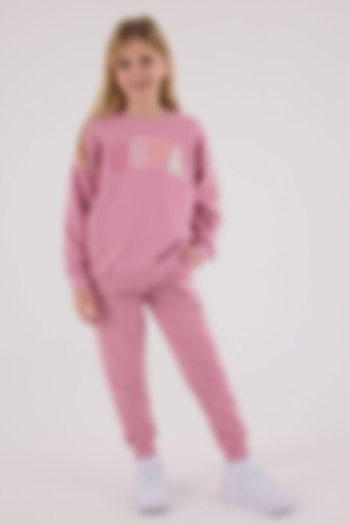 U.S. Polo Assn - U.S. Polo Assn Kız Çocuk Pembe Eşofman Takımı