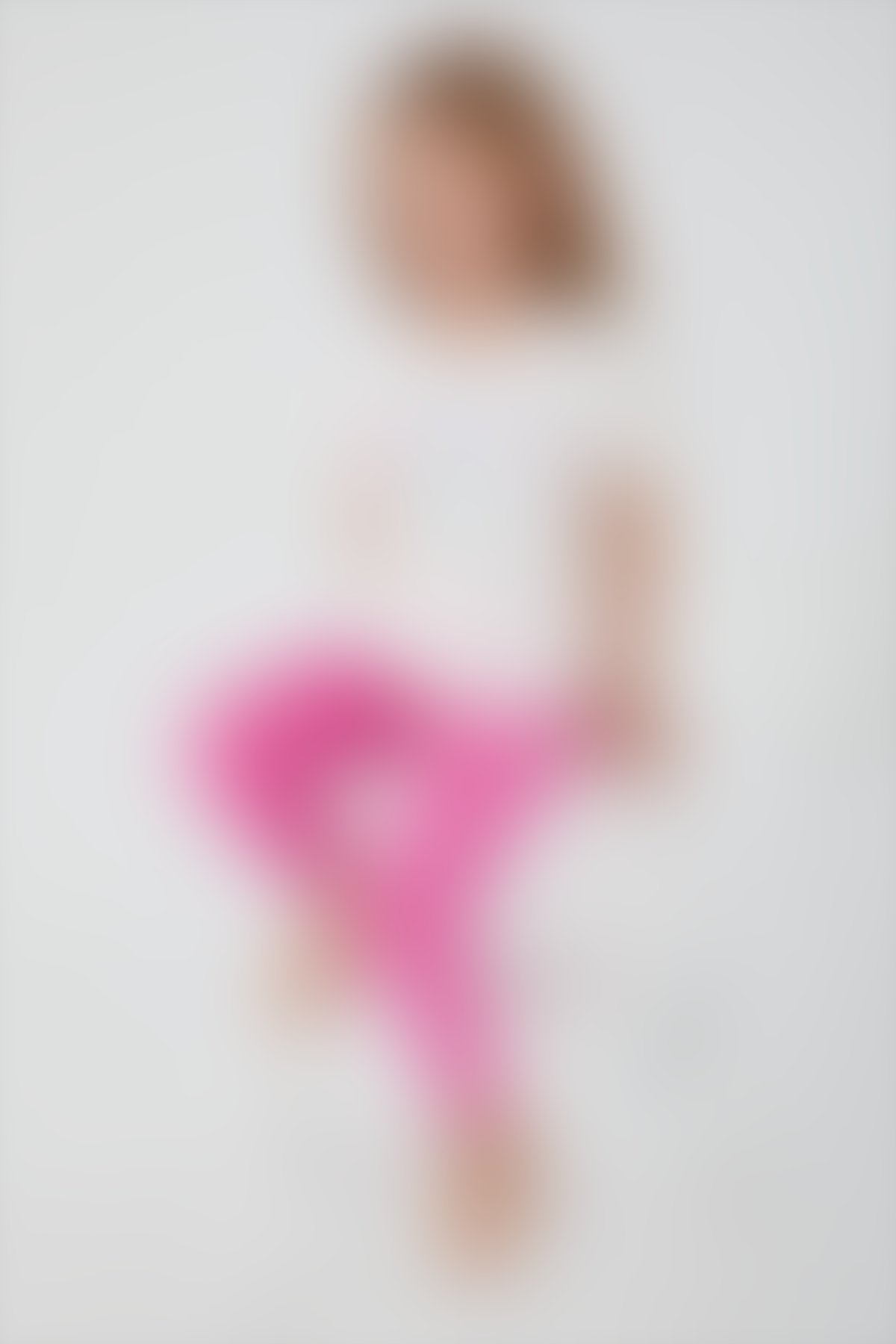 U.S. Polo Assn - U.S. Polo Assn Bead Detail Krem Kız Çocuk Kısa Kol Pijama Takım