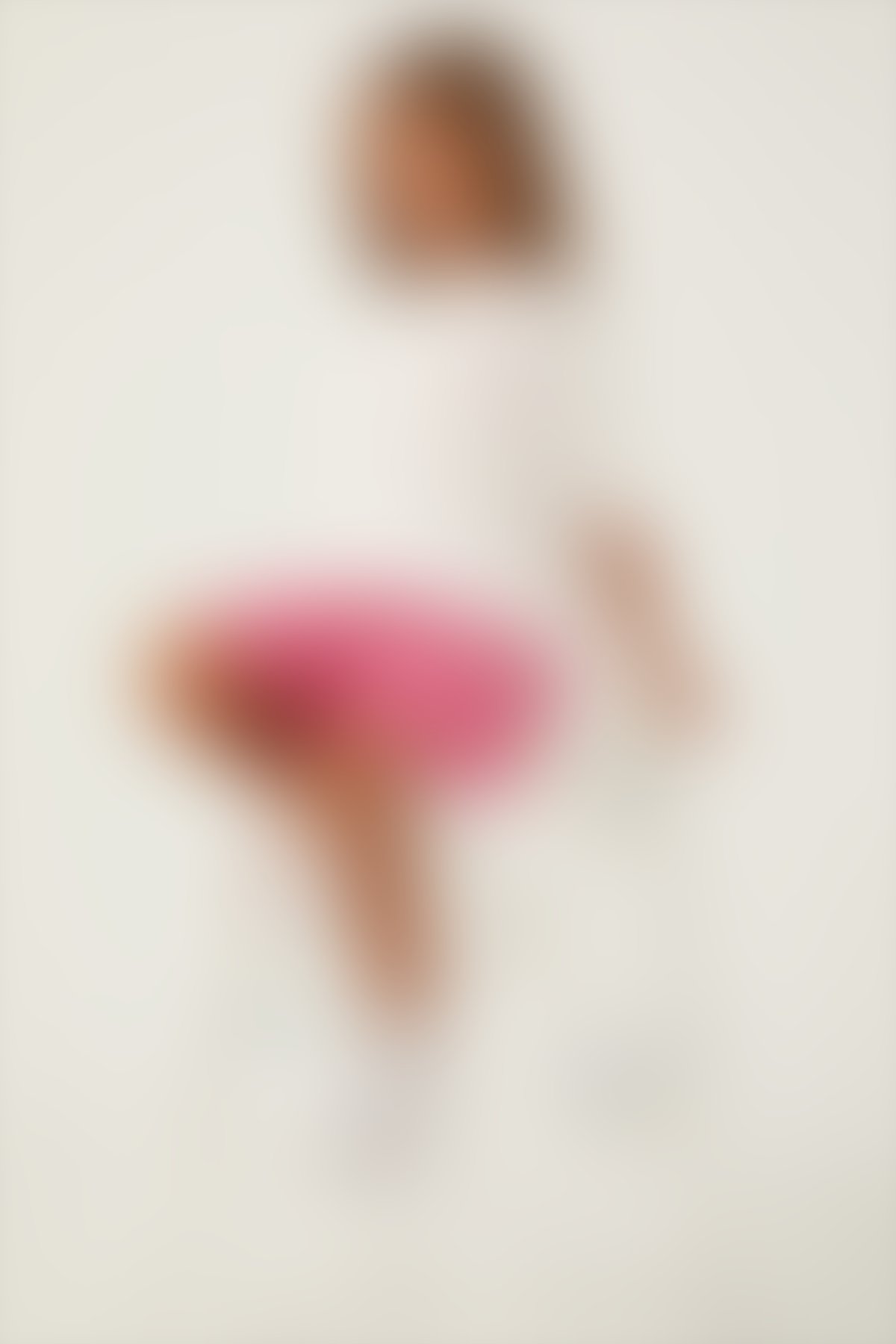 U.S. Polo Assn - U.S. Polo Assn Tiny Line Detail Krem Kız Çocuk Şort Takım