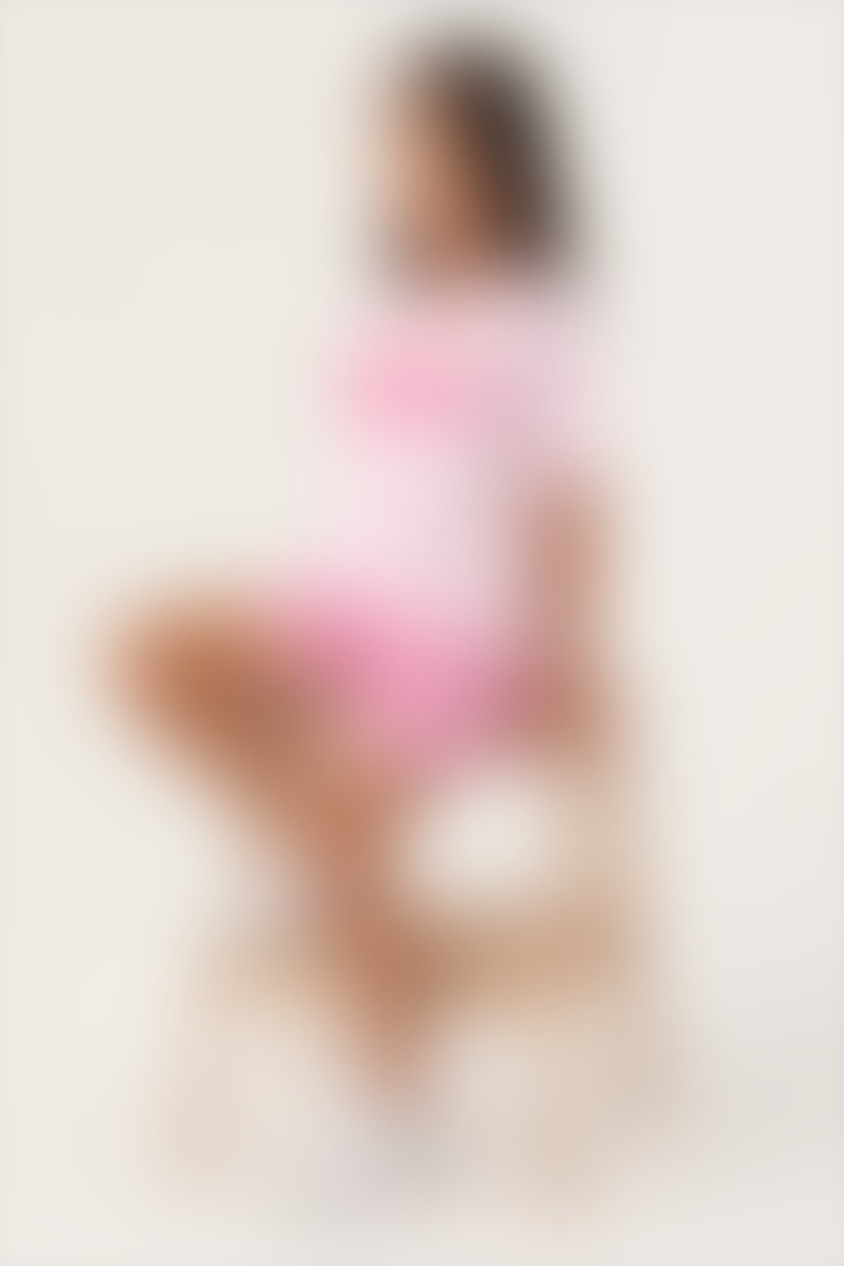 U.S. Polo Assn - U.S. Polo Assn Lisanslı Oversized Mor Kız Çocuk Şort Takım