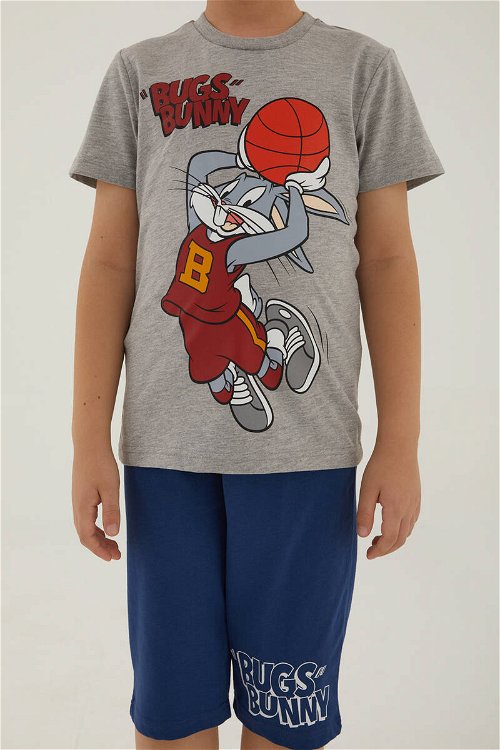Looney Tunes Basketball Gri Erkek Çocuk Kapri Takım