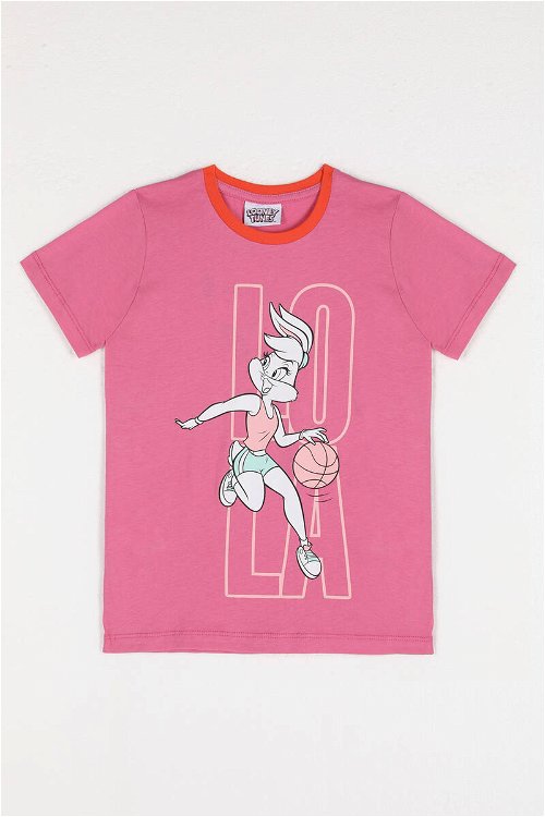Looney Tunes Kız Çocuk T-Shırt Fuşya