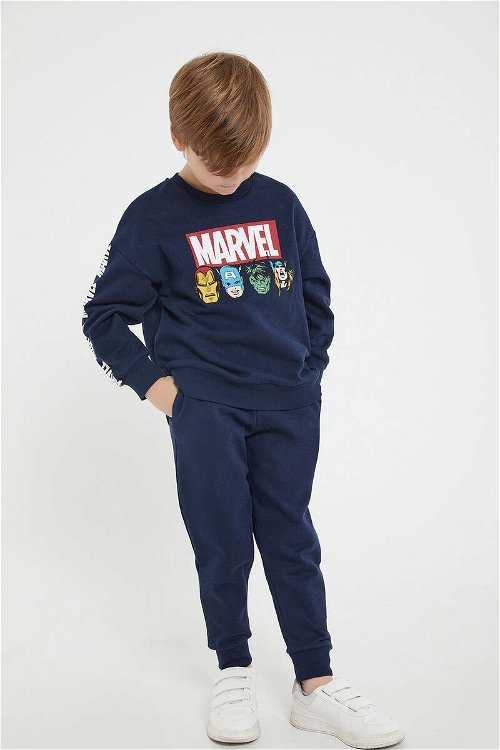 Marvel Comics Spider Man Lacivert Erkek Çocuk Eşofman Takım
