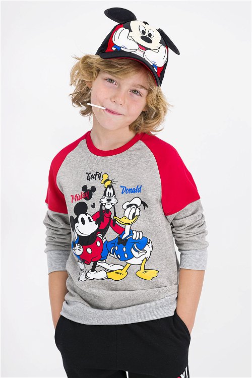 Mickey Mouse Lisanslı Grimelanj Erkek Çocuk Eşofman Takımı