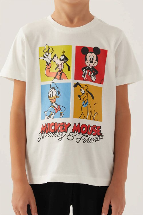 Mickey Mouse Friends Krem Erkek Çocuk Pijama Takımı