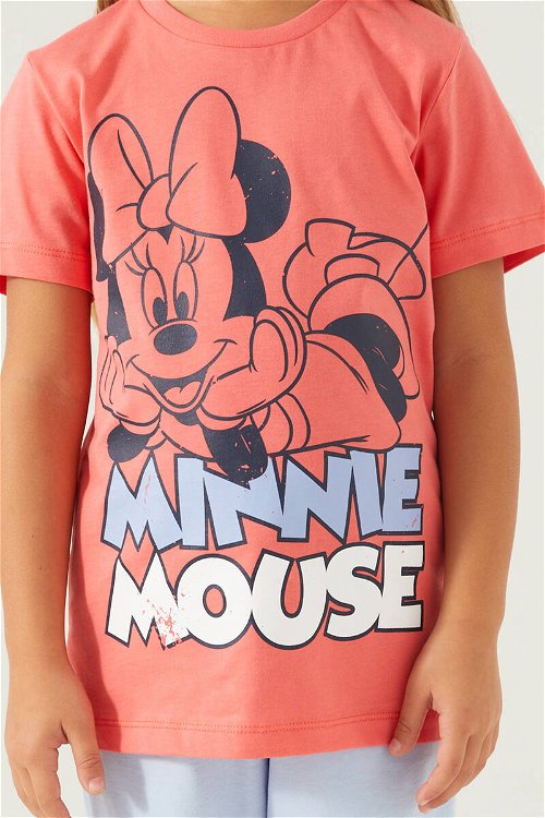 Minnie Mouse Sweet Candy Minnie Pembe Kız Çocuk Kapri Takım