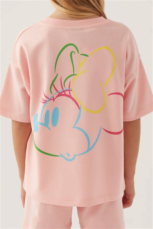 Minnie Mouse Colourful Somon Kız Çocuk Şort Takım