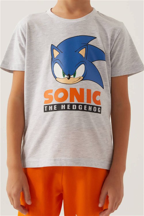 Modern Sonic Hedgehog Kar Melanj Erkek Çocuk Bermuda Takım