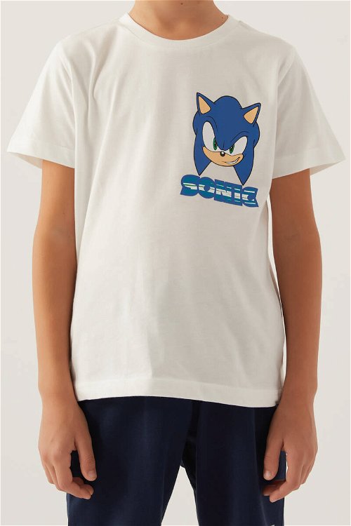 Modern Sonic Return Krem Erkek Çocuk Bermuda Takım