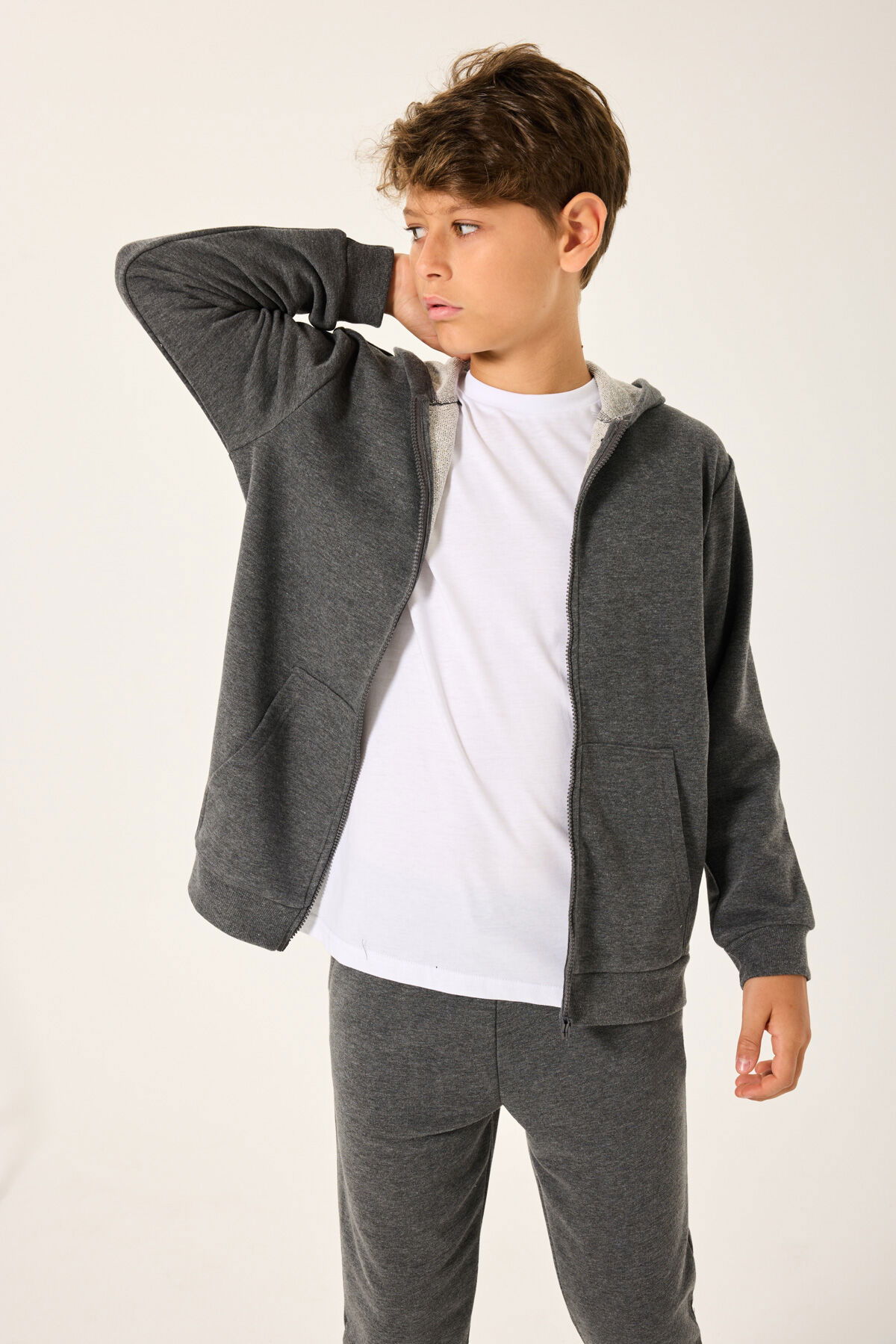 RolyPoly - Rolypoly Erkek Çocuk Gri Sweatshirt RolyPoly - Rolypoly Erkek Çocuk Gri Sweatshirt